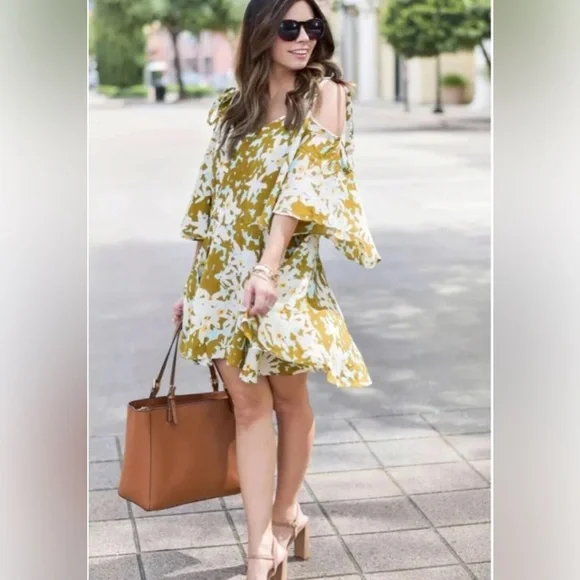 Free People FP One Lucina Floral Strappy Boho Mini Swing Dress sz S - Picture 1 of 6